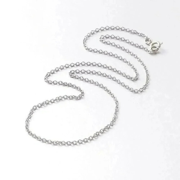 Surgical Stainless Steel Rolo Chain Necklace 16" Long 2mm Links Spring C… - Picture 2 of 2